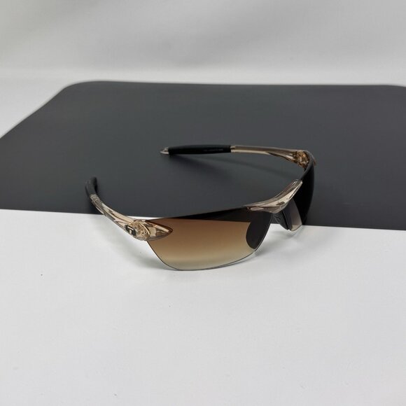 Tifosi Optics Seek Sunglasses Brown  Clear Frame Some Scratches - Picture 1 of 13